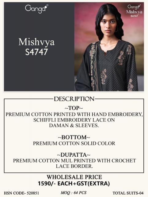 GANGA MISHVYA 4747 Salwar kameez retailers in Pune