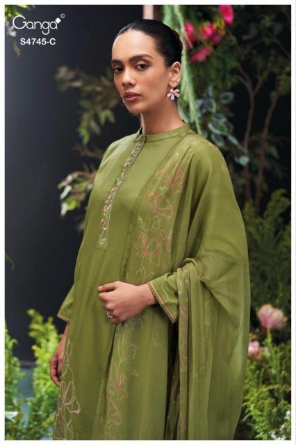 GANGA MORAEL 4745 Bulk Salwar Kameez Suppliers