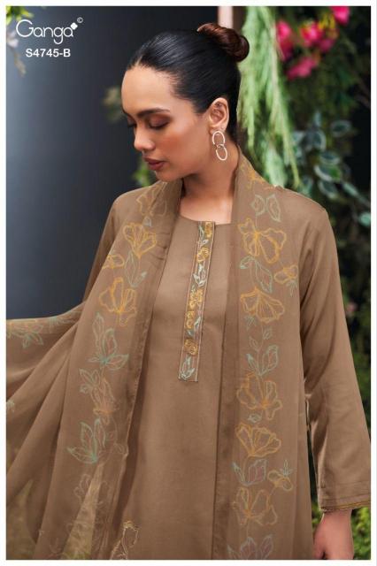 GANGA MORAEL 4745 Bulk Salwar Kameez Suppliers