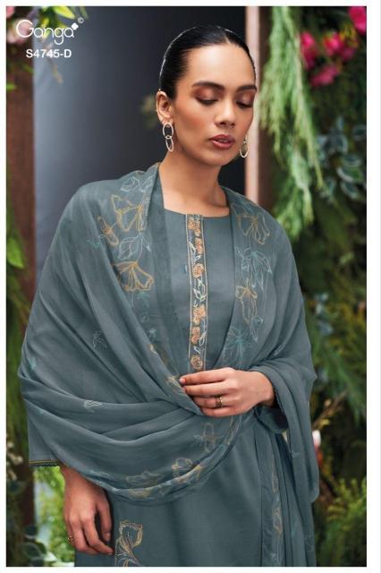 GANGA MORAEL 4745 Bulk Salwar Kameez Suppliers