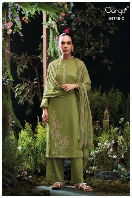 GANGA MORAEL 4745 Bulk Salwar Kameez Suppliers