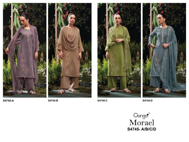 GANGA MORAEL 4745 Bulk Salwar Kameez Suppliers