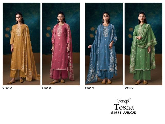 Ganga Tosha 4651 catalog cheap salwar kameez wholesale 