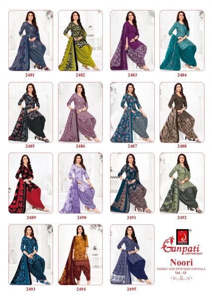 Ganpati Noori Patiyala Vol-13 – Dress Material - Wholesale Catalog