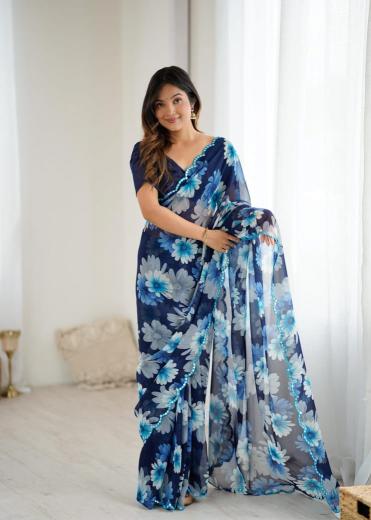 GC  GEORGETTE SILK Saree market in Gujarat