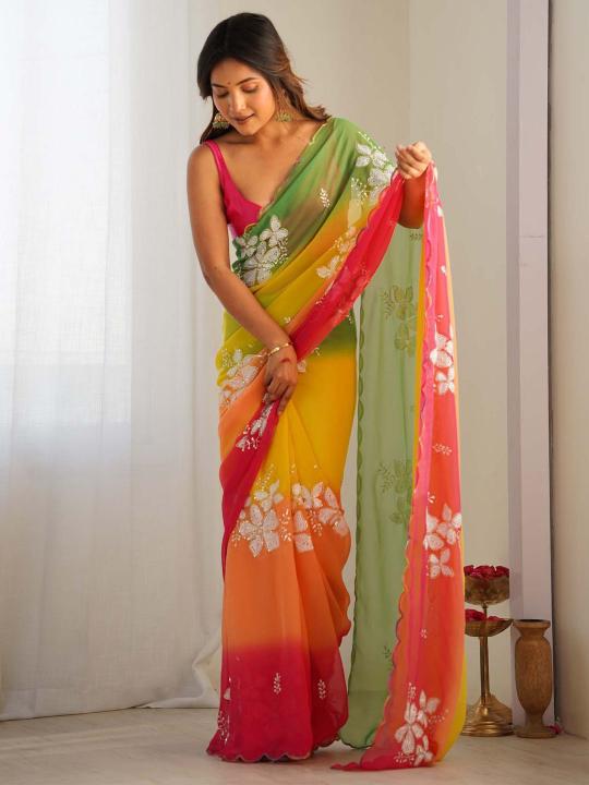 GC SOFT GEORGETTE SILK Wholesale saree dealers in Kolkata