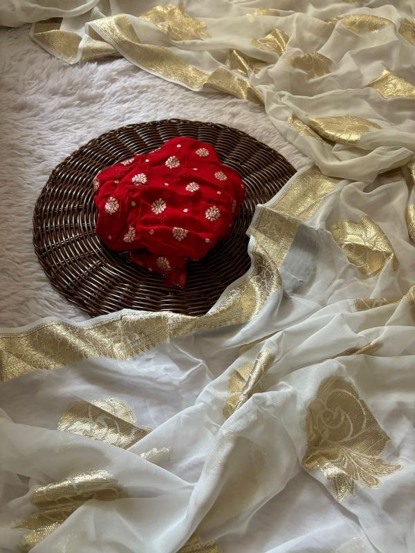 GULAB Georgette Saree manufacturers in Kolkata