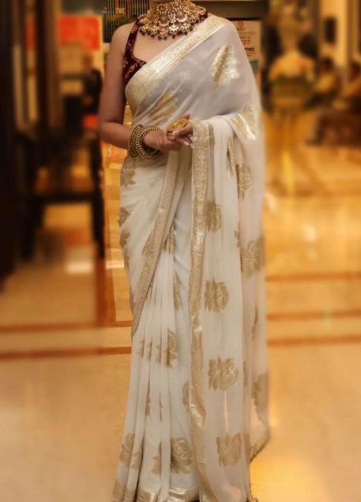 GULAB Georgette Saree manufacturers in Kolkata