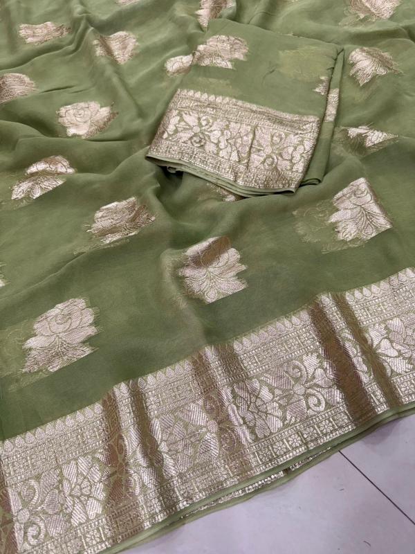 GULAB Georgette Saree manufacturers in Kolkata