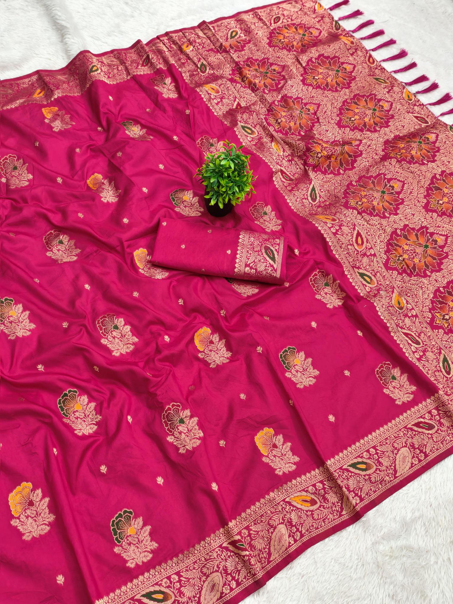 Gulaboo viscose Dolla Silk Surat saree wholesale online