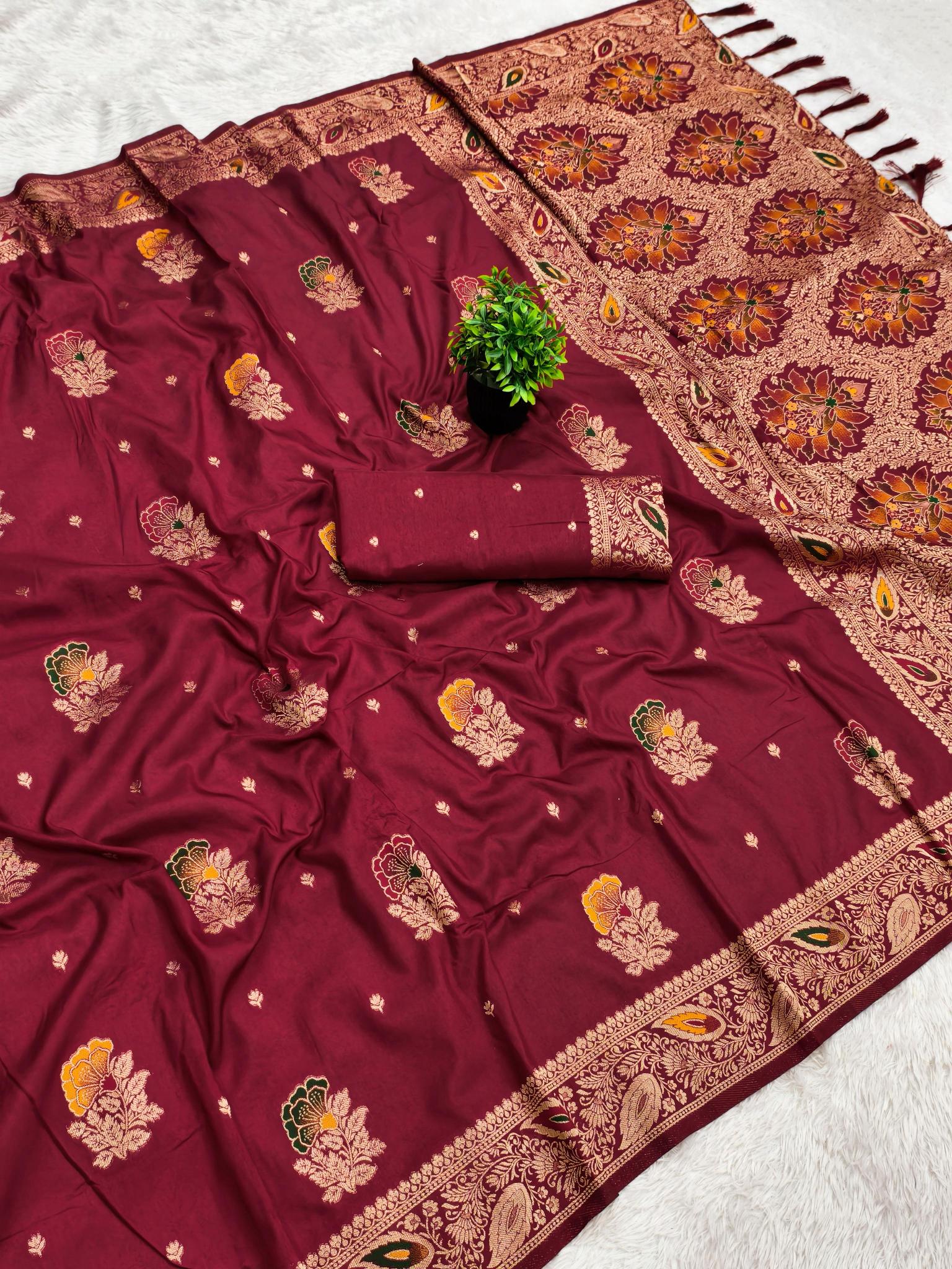 Gulaboo viscose Dolla Silk Surat saree wholesale online