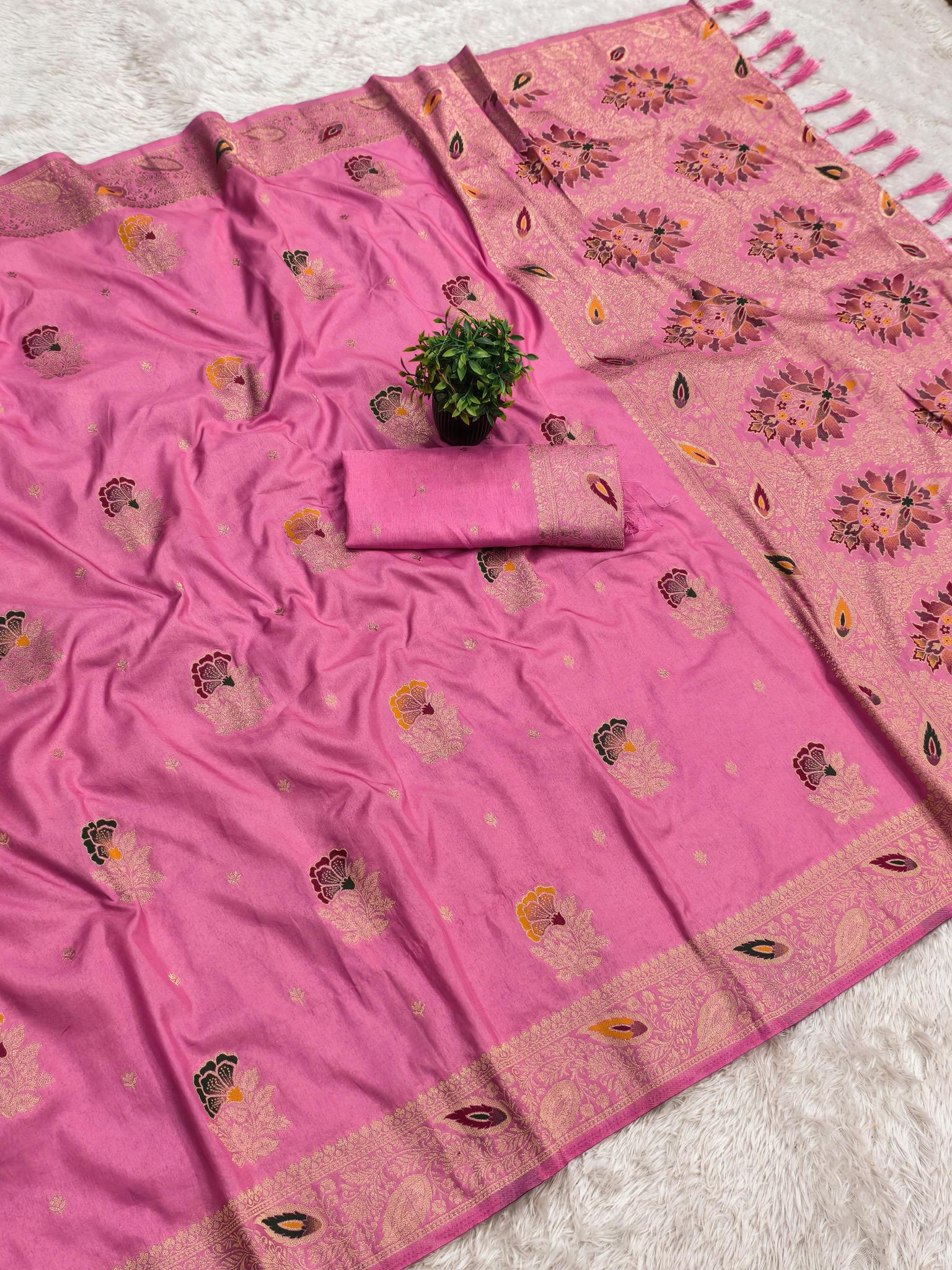 Gulaboo viscose Dolla Silk Surat saree wholesale online