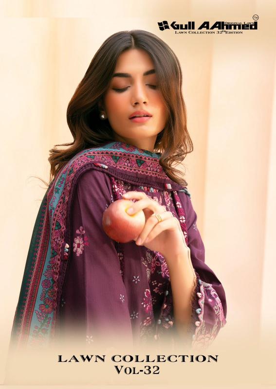 Gull Aahmed Lawn Vol-32 Wholesale salwar kameez suppliers