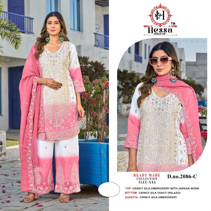 Hessa 2086 catalog pakistani suits wholesale dealers in delhi