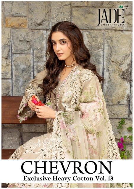 Jade Chevron Vol-18 – Karachi Dress Material - Wholesale Catalog