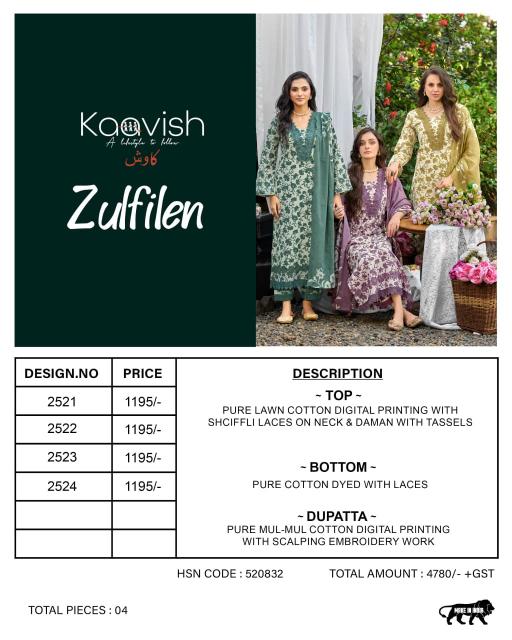 Kaavish Zulfilen catalog mumbai salwar kameez wholesalers