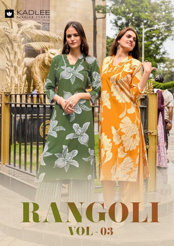 KADLEE Rangoli Vol 3 Latest kurti designs in Surat