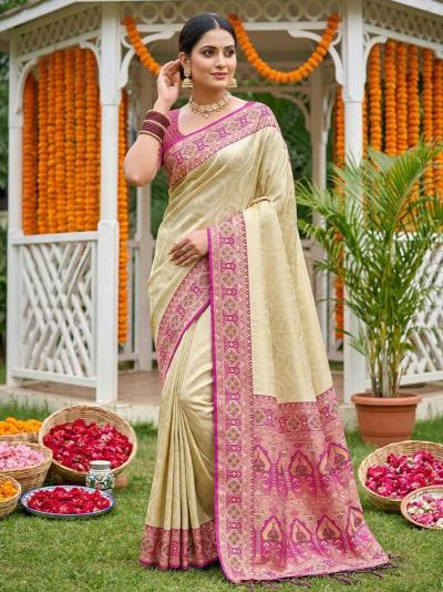 Kanika Silk by SHREE SHYAM FASHION fancy designer Banarasi Silk fabric wedding saree wholesale with Fancy latkan 