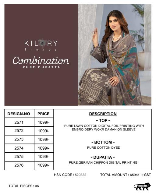 KILORY TRENDS COMBINATION  Designer salwar kameez wholesale suppliers