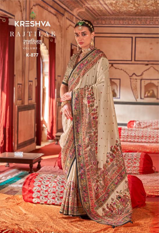KRESHVA RAJ-TILAK VOL 2 Saree wholesale market in Kolkata