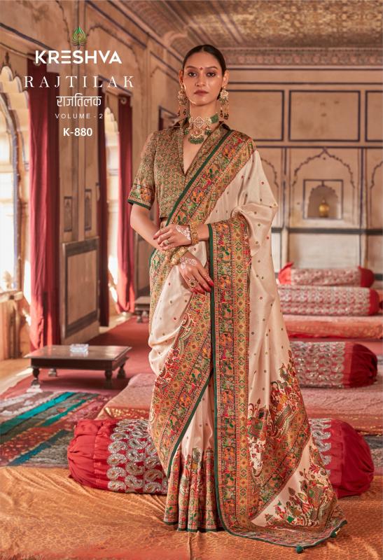 KRESHVA RAJ-TILAK VOL 2 Saree wholesale market in Kolkata