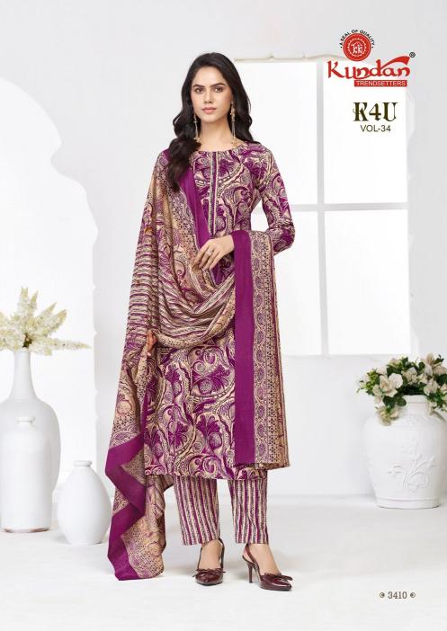 Kundan K4U Vol-34 – Kurti Pant With Dupatta - Wholesale Catalog