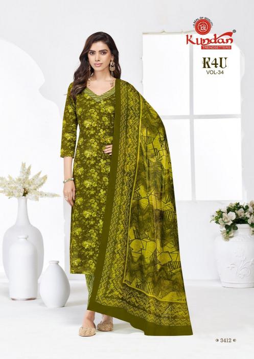Kundan K4U Vol-34 – Kurti Pant With Dupatta - Wholesale Catalog