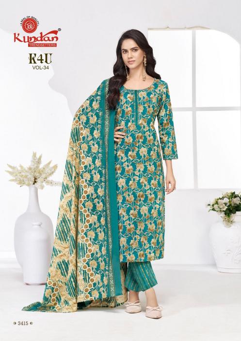 Kundan K4U Vol-34 – Kurti Pant With Dupatta - Wholesale Catalog