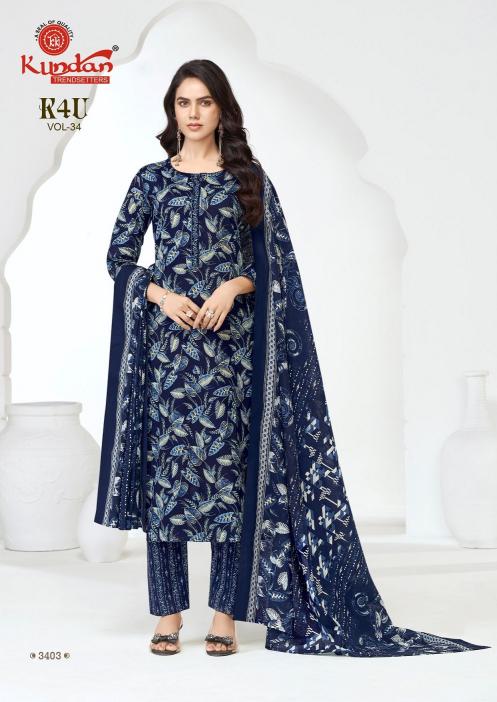 Kundan K4U Vol-34 – Kurti Pant With Dupatta - Wholesale Catalog