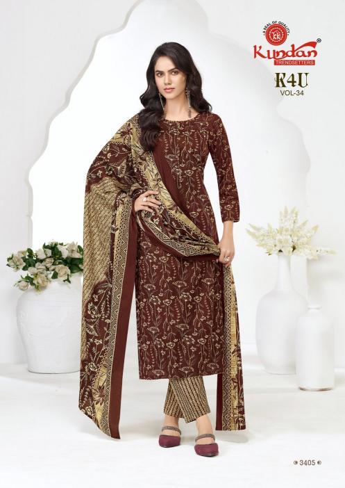 Kundan K4U Vol-34 – Kurti Pant With Dupatta - Wholesale Catalog
