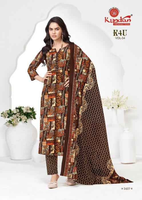 Kundan K4U Vol-34 – Kurti Pant With Dupatta - Wholesale Catalog