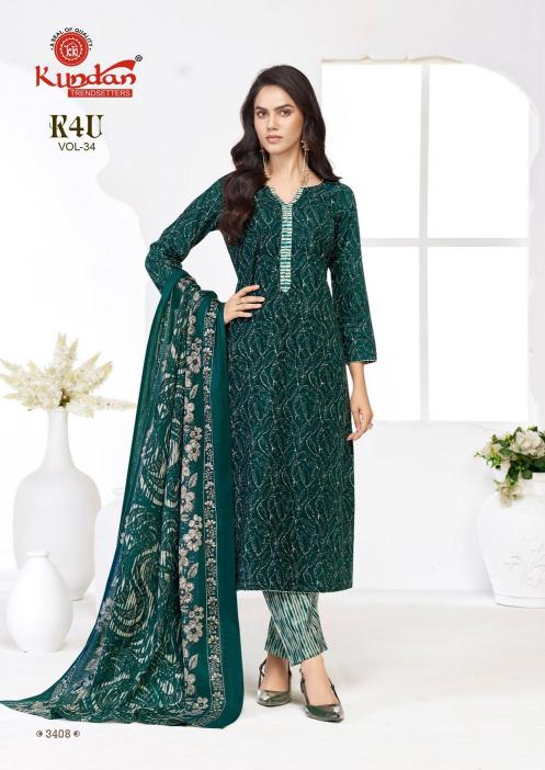 Kundan K4U Vol-34 – Kurti Pant With Dupatta - Wholesale Catalog