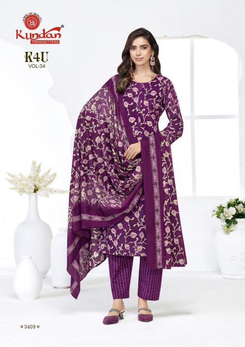 Kundan K4U Vol-34 – Kurti Pant With Dupatta - Wholesale Catalog