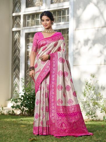 KUNDAN SILK by SHREE SHYAM FASHION fancy designer Soft SILK BLEND fabric saree wholesale with Fancy latkan
