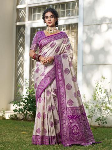 KUNDAN SILK by SHREE SHYAM FASHION fancy designer Soft SILK BLEND fabric saree wholesale with Fancy latkan