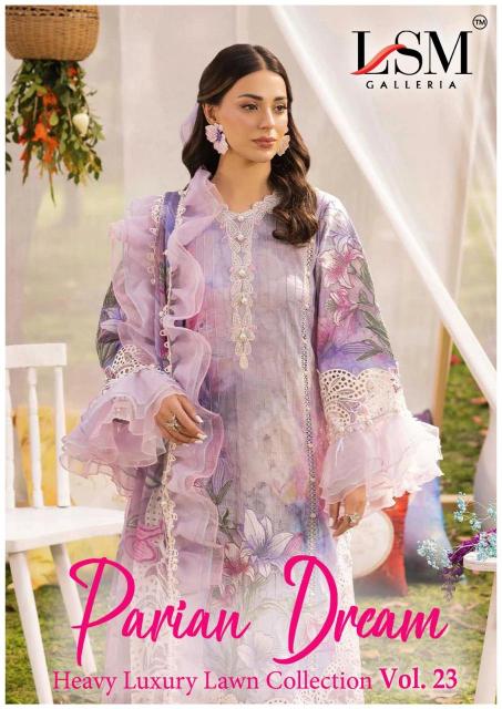 Lsm Parian Dream Vol-23 – Karachi Readymade Kurti Pant With Dupatta - Wholesale Catalog