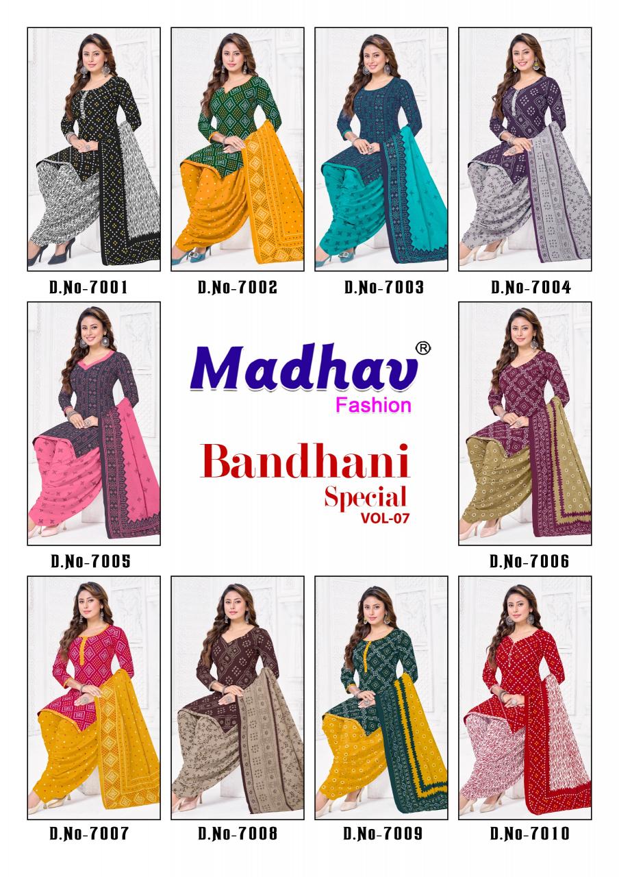 Madhav Bandhani Special Vol-7 – Dress Material - Wholesale Catalog