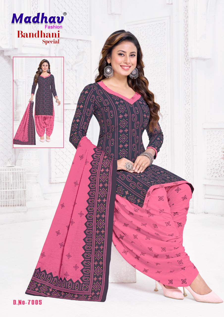 Madhav Bandhani Special Vol-7 – Dress Material - Wholesale Catalog