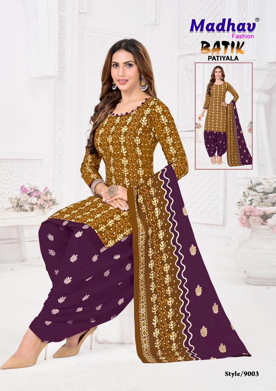 Madhav Batik Patiyala Vol-9 – Dress Material - Wholesale Catalog