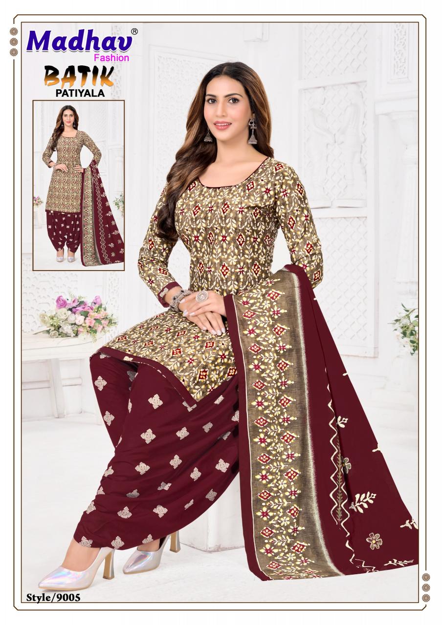 Madhav Batik Patiyala Vol-9 – Dress Material - Wholesale Catalog