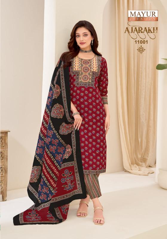 Mayur Ajarakh Vol-11 – Kurti Pant With Dupatta - Wholesale Catalog