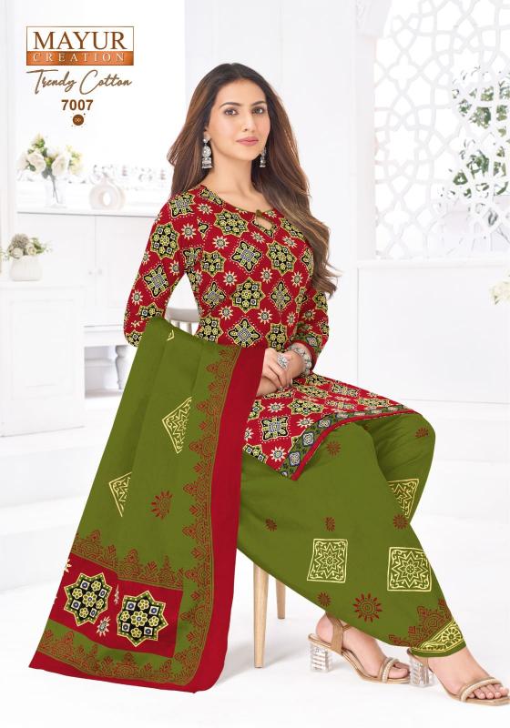 Mayur Trendy Cotton Vol-7 – Dress Material- Wholesale Catalog