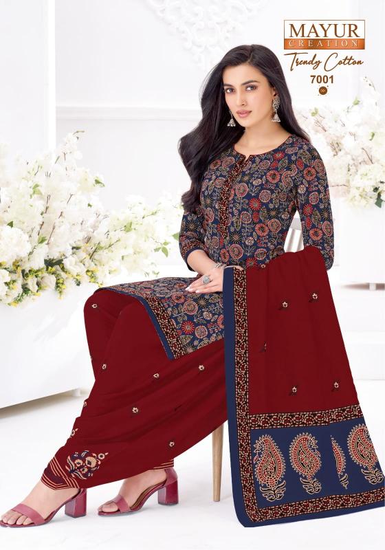 Mayur Trendy Cotton Vol-7 – Dress Material- Wholesale Catalog