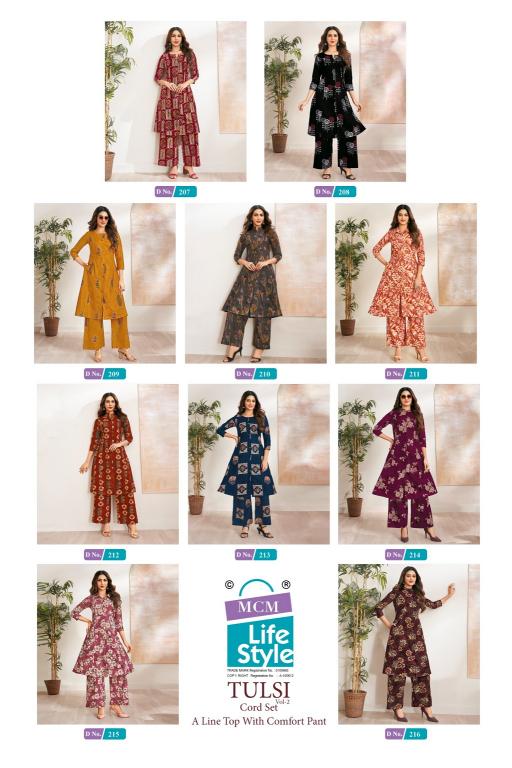 MCM Tulsi Vol-2 – A-Line Cord Set - Wholesale Catalog