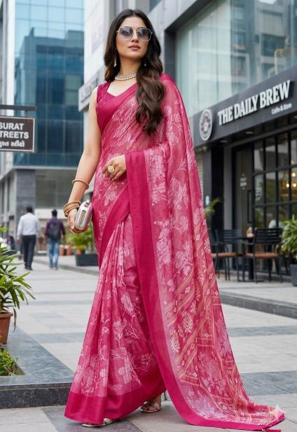 Meera Border Printed Saree wholesale distributors in Mumbai
