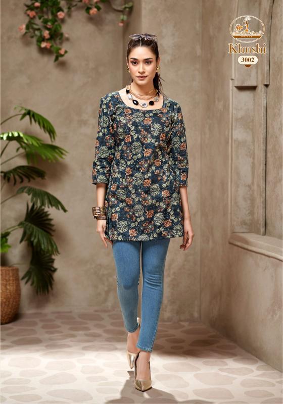Miss World Khushi Vol-3 – Short Tops - Wholesale Catalog