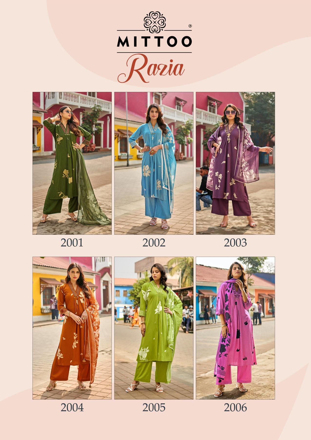 Mittoo Razia catalog branded kurtis for wholesale in bangqlore