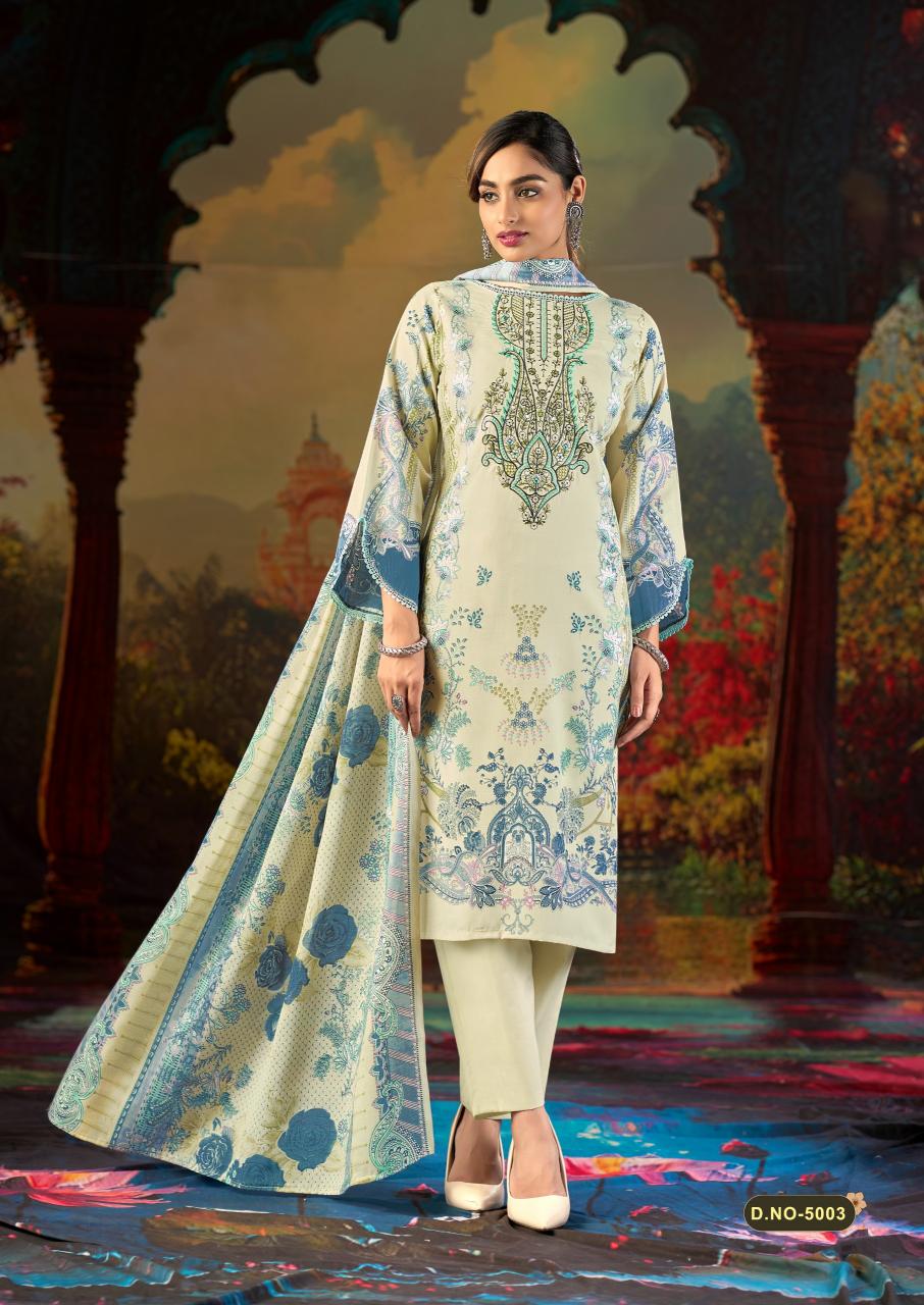Mizaj Jazmin Vol-5 – Karachi Dress Material - Wholesale Catalog