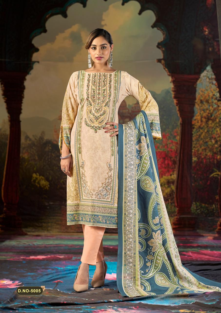 Mizaj Jazmin Vol-5 – Karachi Dress Material - Wholesale Catalog