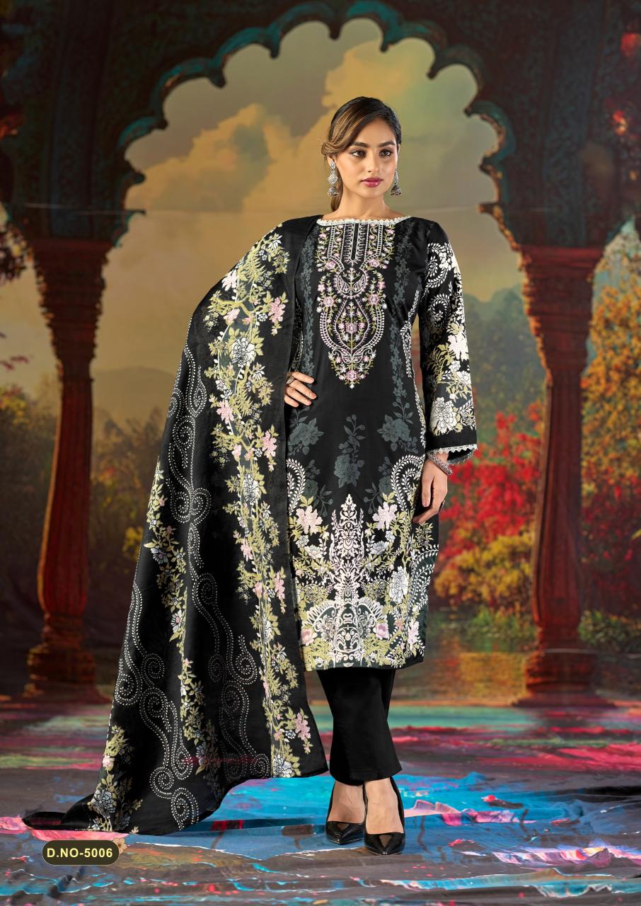 Mizaj Jazmin Vol-5 – Karachi Dress Material - Wholesale Catalog